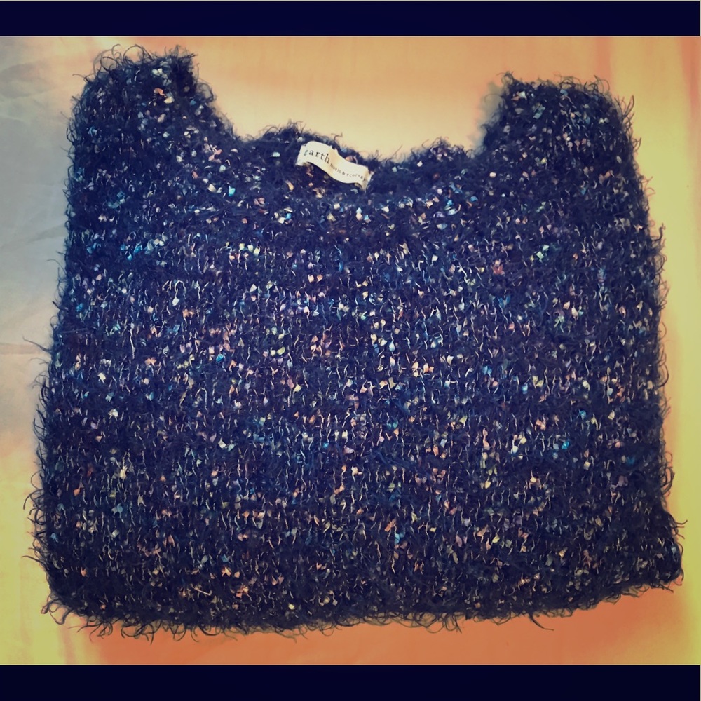 Blue cropped sweater